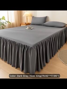 New! Modern Style Elastic Perfect Bedspread with Lace, Non-Slip, Dust-Proof,